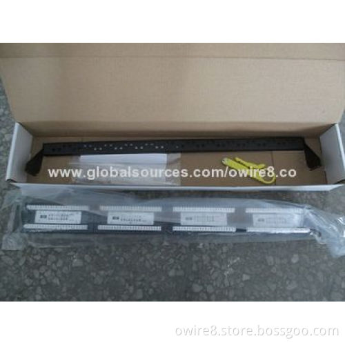 19 Inches RJ45 Network Cat5e Patch Panels, 150V Voltage Rating